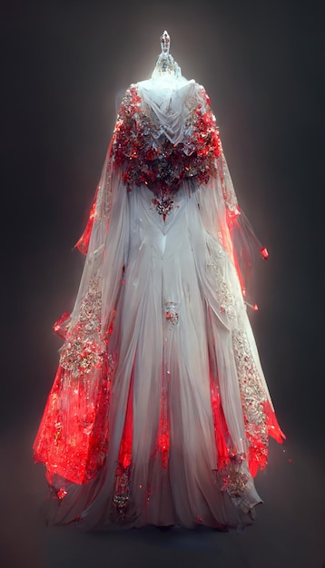 Close up of a dress on a mannequin generative ai