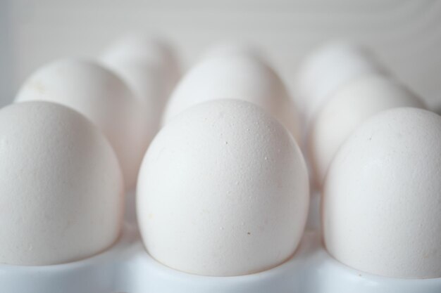 Close up of eggs in a bowl