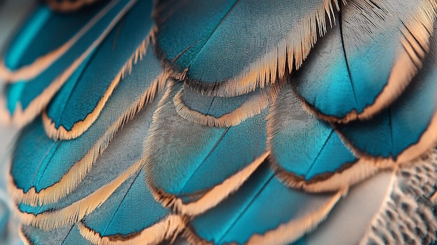 Photo a close up of feathers background