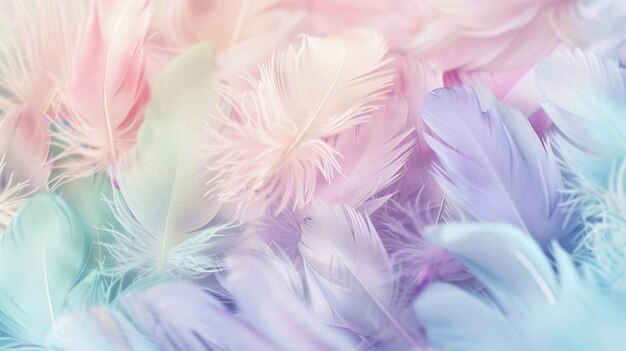 Photo a close up of feathers from a peacock