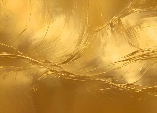 a close up of the feathers of a gold colored background