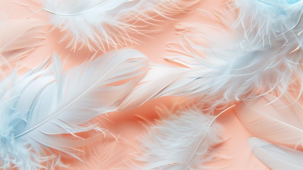 a close up of the feathers of a pink flamingo