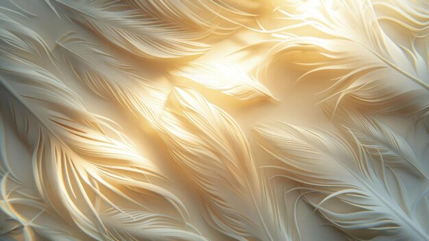 A close up of a feathery texture