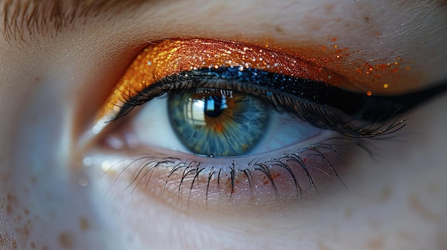 Close up of a female Eyeliner