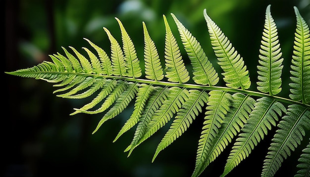 Photo a close up of a fern plant with a white background