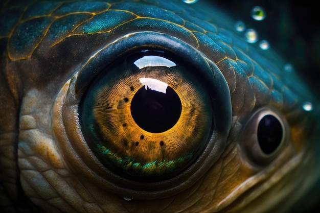 Close up of a fish eye