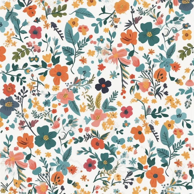 A close up of a floral pattern on a white background generative ai