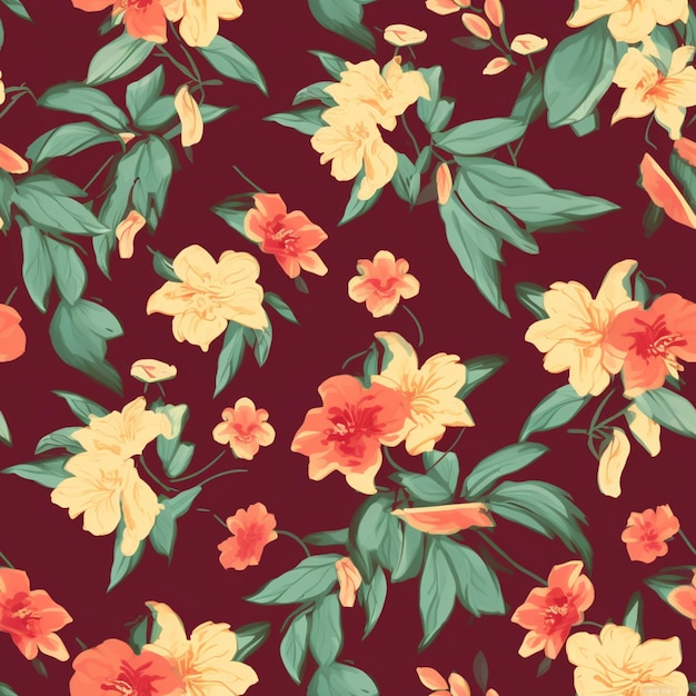 a close up of a flower pattern on a dark background generative ai