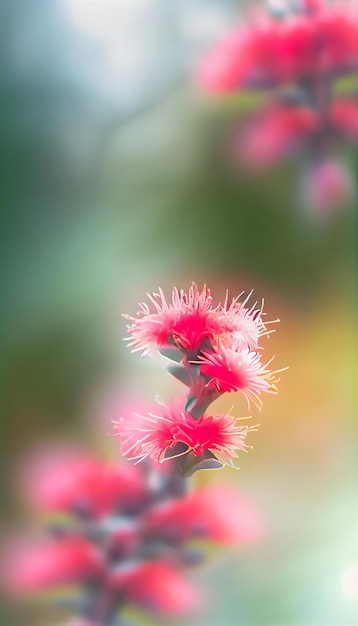 Close up of a flower with a blurry background generative ai