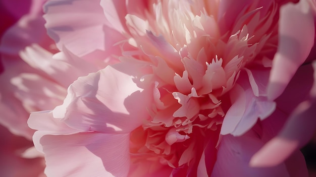 a close up of a flower with the name  peony  on it