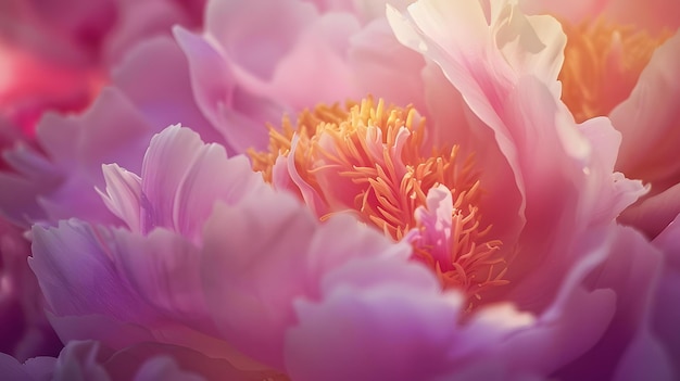 a close up of a flower with the word  on it