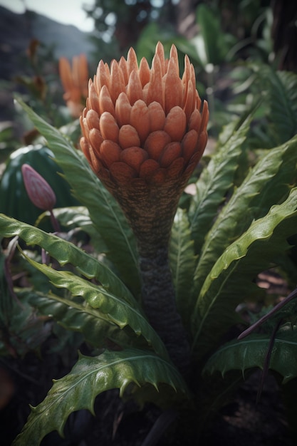 A close up of a flower with the word king on it