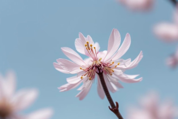 Photo a close up of a flower with the word  spring  on the bottom