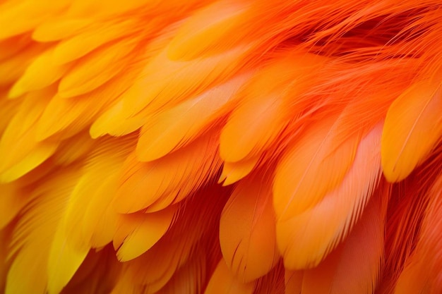 a close up of a flower with yellow feathers