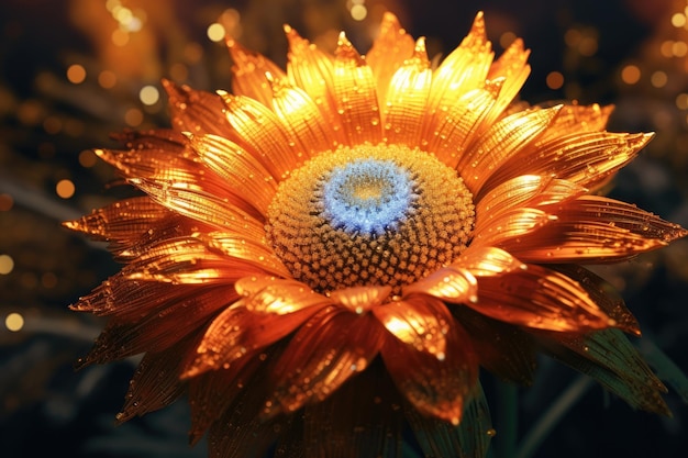 a close up of a flower