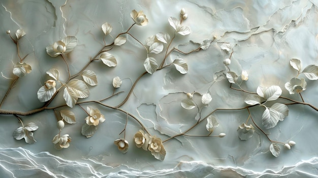 a close up of the flowers on a white background