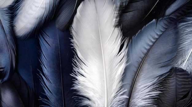 Photo a close up of a fluffy rug with feathers in