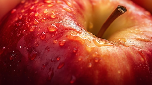 Photo close up of fresh apple texture