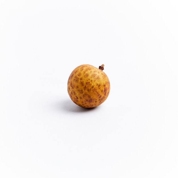 close-up of fresh longan on a white background