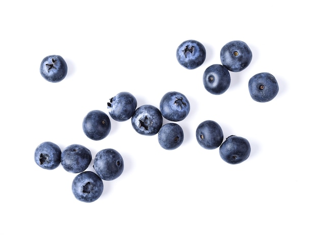 Close-up of fresh ripe blueberries