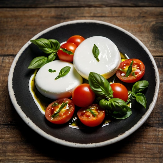 Photo close up of fresh soft white burrata cheese ball from apulia italy