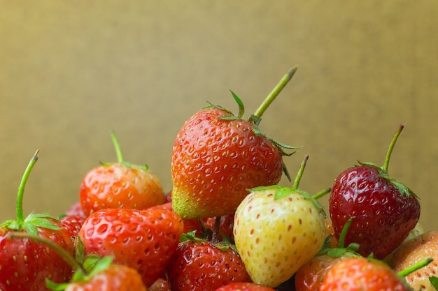 close-up fresh strawberry 