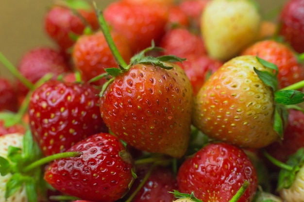 close-up fresh strawberry 