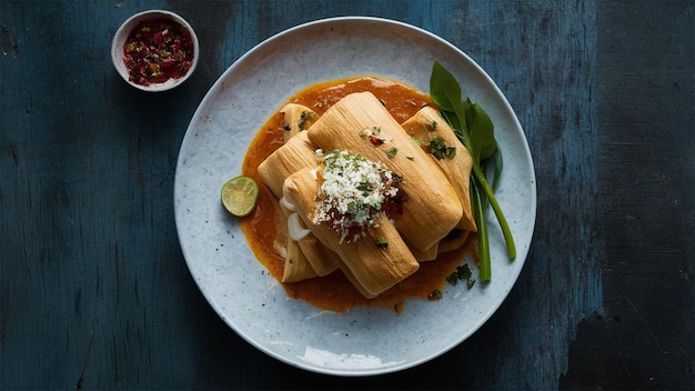 A close up of a freshly made batch of tamales