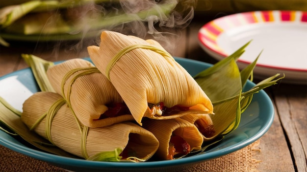 A close up of a freshly made batch of tamales