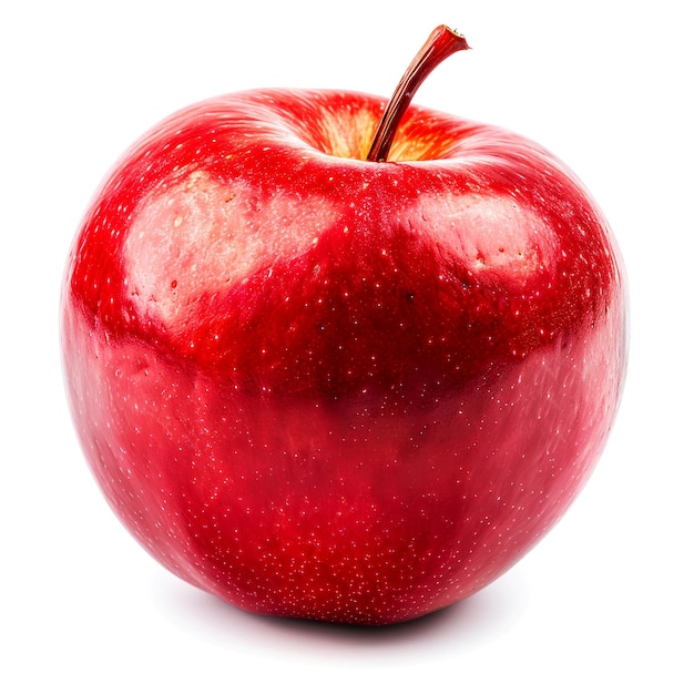 close up fruits banana apple mango strawberry orange blueberry on white background