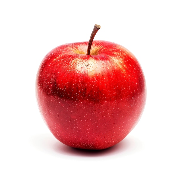 close up fruits banana apple mango strawberry orange blueberry on white background