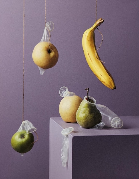 Photo close-up of fruits on table