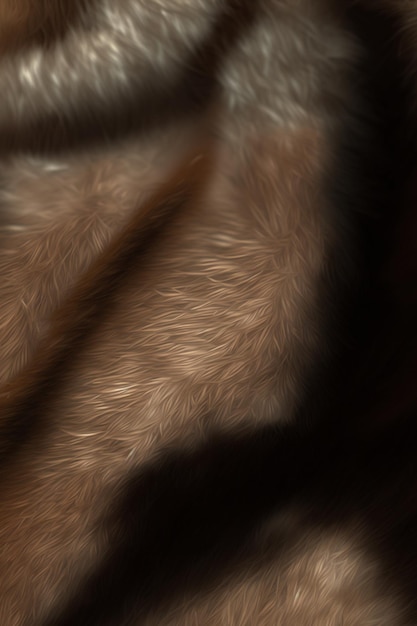 Close up of a furry animals fur generative ai