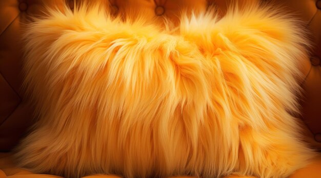 A close up of a furry object