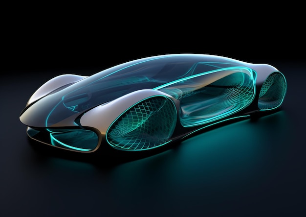 a close up of a futuristic car with a futuristic design generative ai