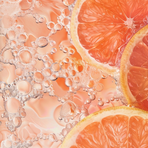 A close up of a glass of water with a few slices of orange floating in it