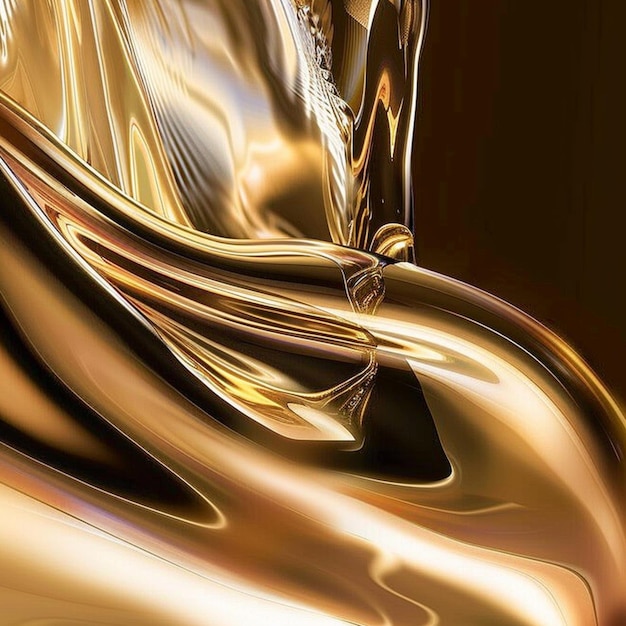 a close up of a gold cloth with a black background generative ai