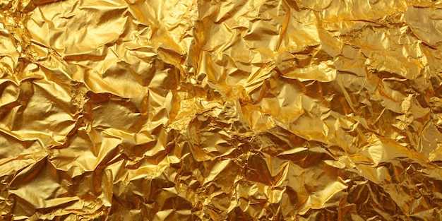 a close up of a gold foil that says close up