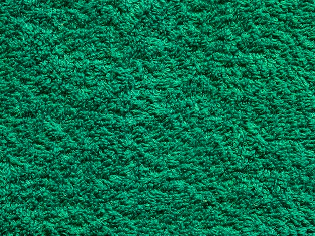 Close up of green fabric texture