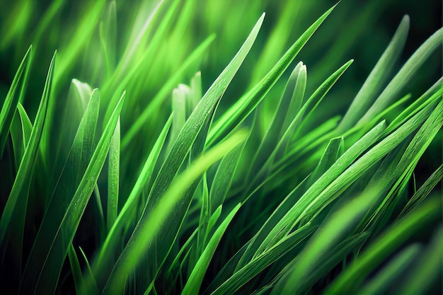 A close up of a green grass