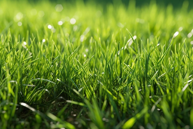 Close up green grass