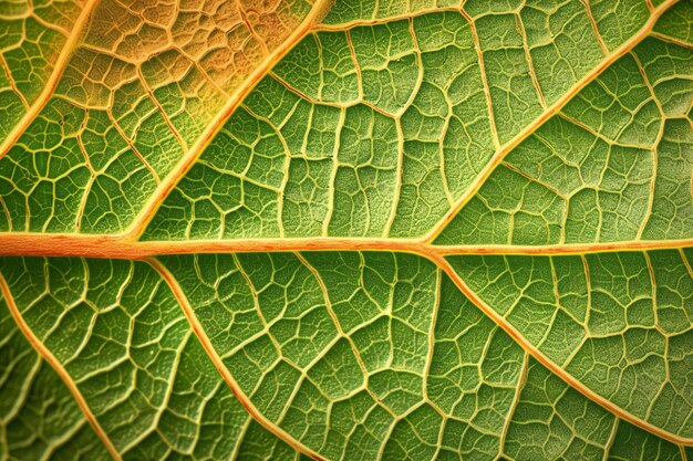 Close up of green leaf texture Nature background Toned