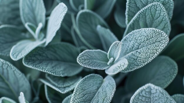 Photo close up of green leaves