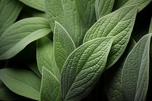 a close up of a green plant with white veins.