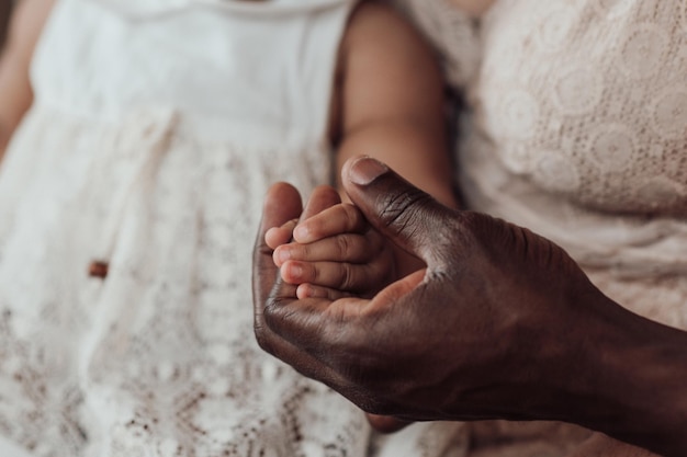 Close-up of hand holding hands