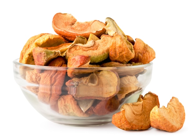 Close up heap of dried apples