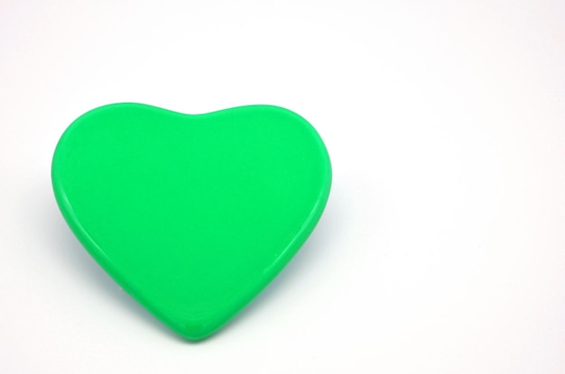 Close-up of heart shape over white background