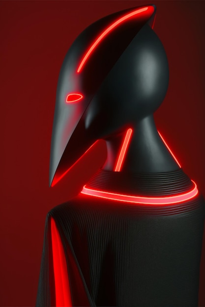 Close up of a helmet on a mannequin generative ai