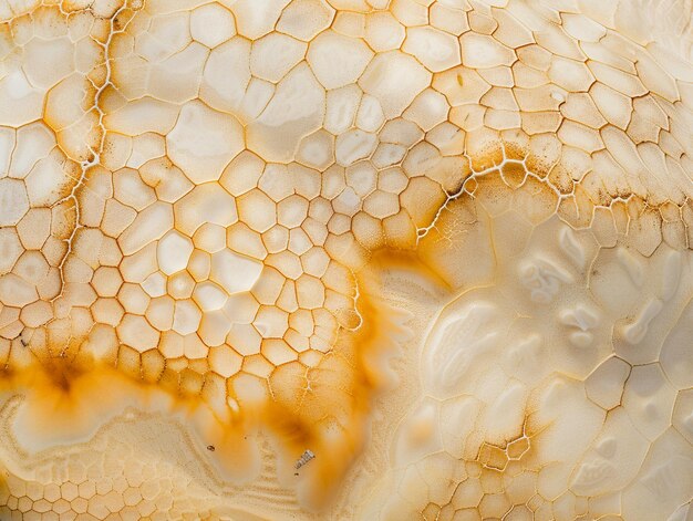 Photo a close up of a honeycomb with a face on it