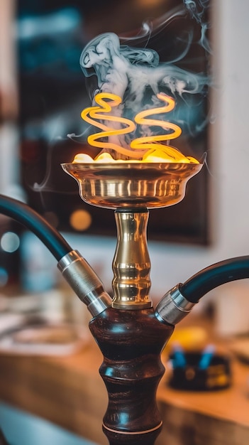 Close up of hookah